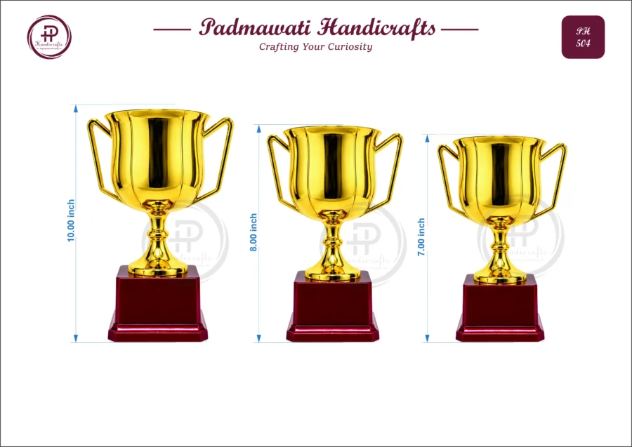 Classic Double-Handle Gold Cup (PH-504)