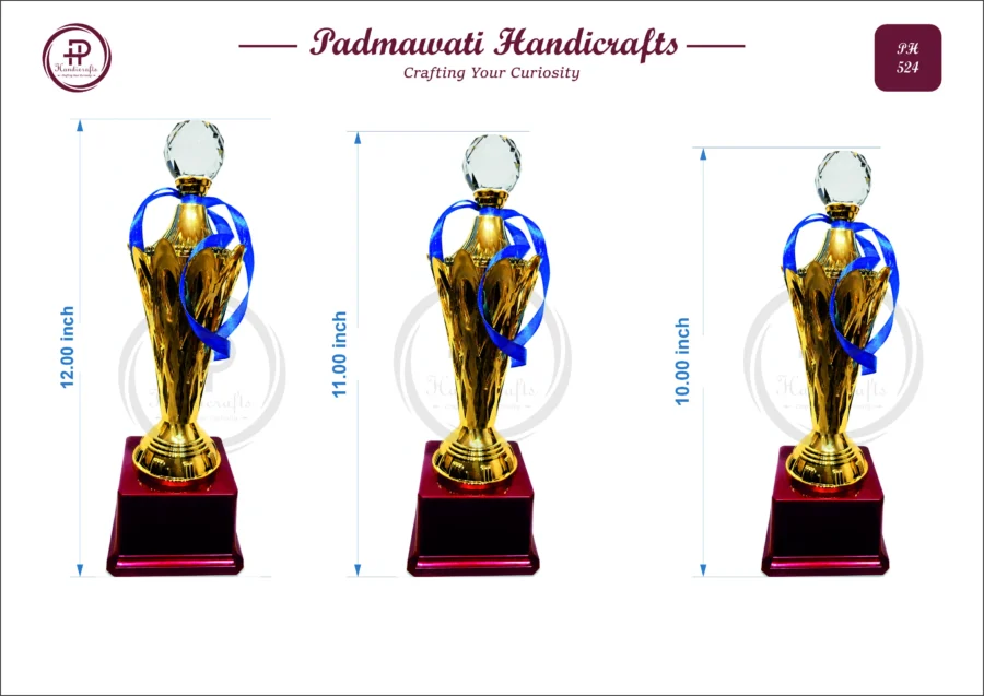 Crystal Ball Modern Figurine Trophy (PH-524)