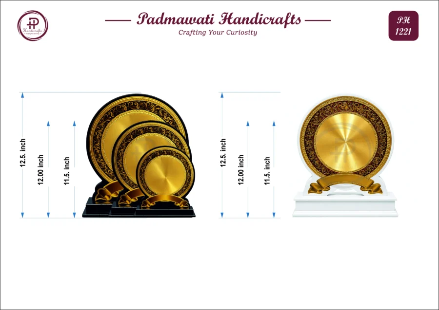 Gold Foil Round Disc Award — Premium (PH-1221)