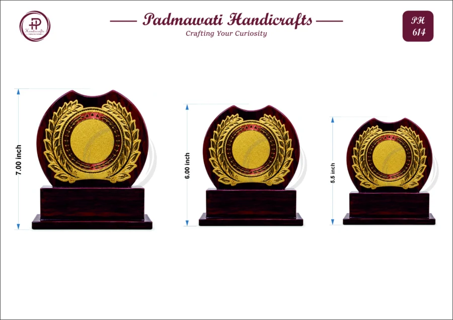 MDF Round Laurel Wreath Memento (PH-614)