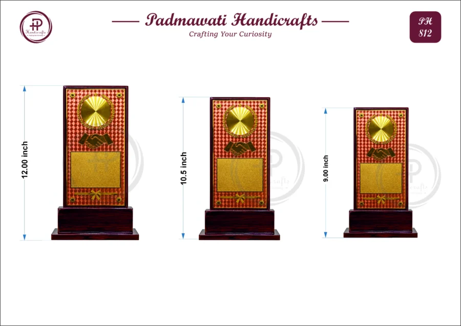 MDF Tall Handshake Corporate Plaque (PH-812)