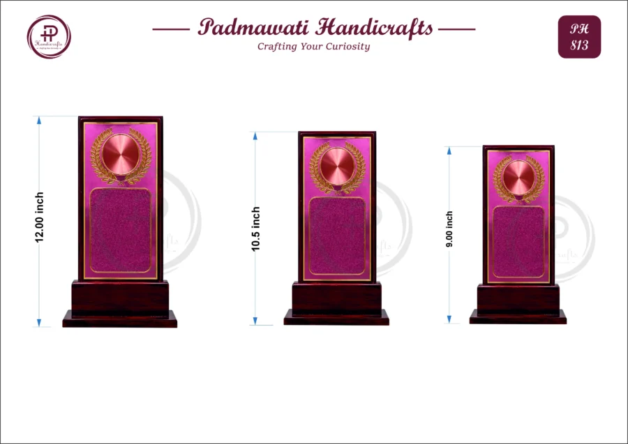 MDF Tall Pink Laurel Memento (PH-813)